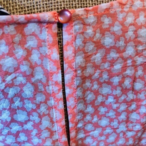 Nanette Lapore orange Blouse size L BNWT - Picture 6 of 10